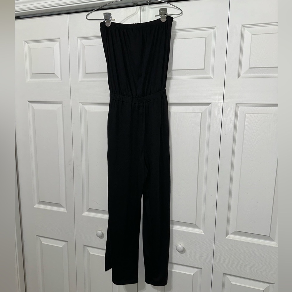 NWT Black Strapless Jumpsuit - Picture 5 of 9